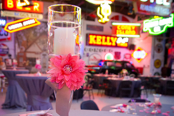 Wedding Shower Table Decor at Stokely Event Center
